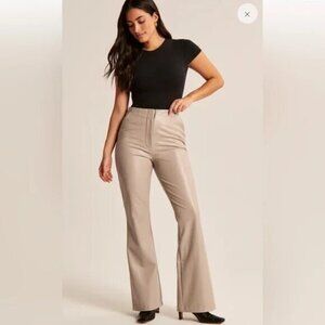 Abercrombie & Fitch Tan Flare Pants